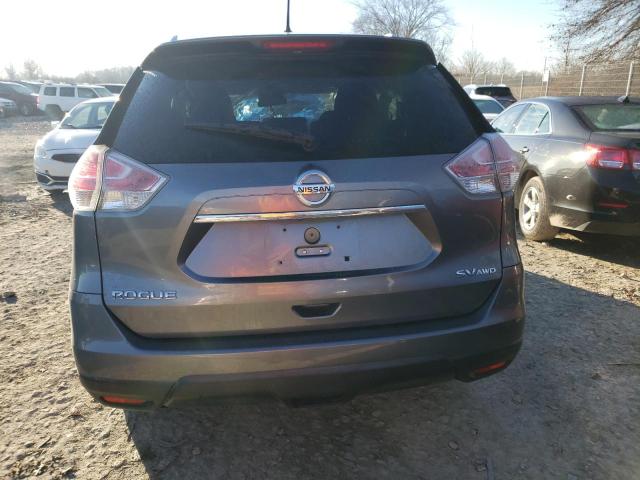 KNMAT2MV9GP602507 - 2016 NISSAN ROGUE S GRAY photo 6