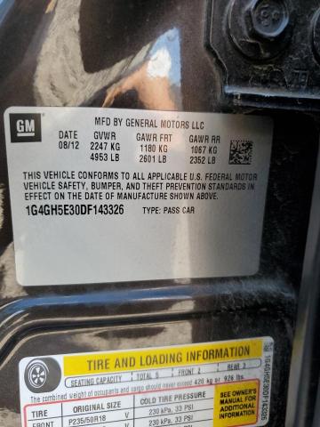 1G4GH5E30DF143326 - 2013 BUICK LACROSSE PREMIUM Braun Foto 13