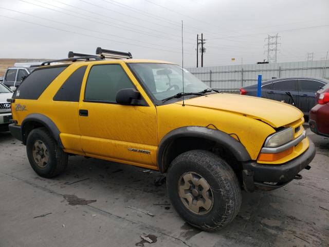 1GNCT18X34K134014 - 2004 CHEVROLET BLAZER YELLOW photo 4