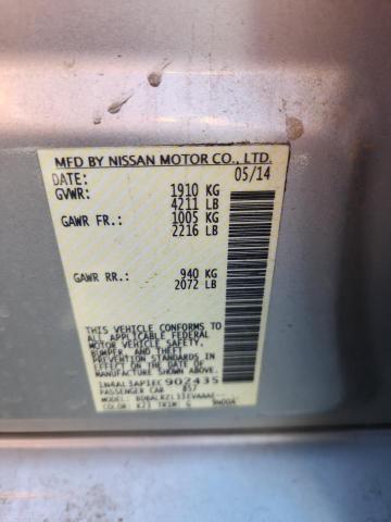1N4AL3AP1EC902435 - 2014 NISSAN ALTIMA 2.5 银色 照片 12