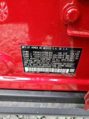 3CZRZ2H54SM763402 - 2025 HONDA HR-V SPORT 红色 照片 13