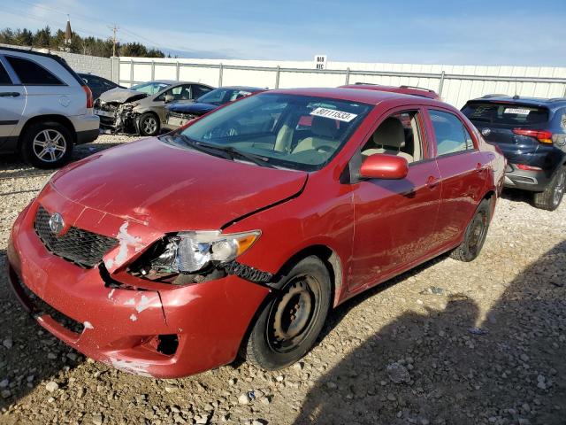 2T1BU4EE5AC401589 - 2010 TOYOTA COROLLA BASE RED photo 1