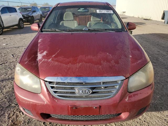 KNAFE221295647445 - 2009 KIA SPECTRA EX RED photo 5