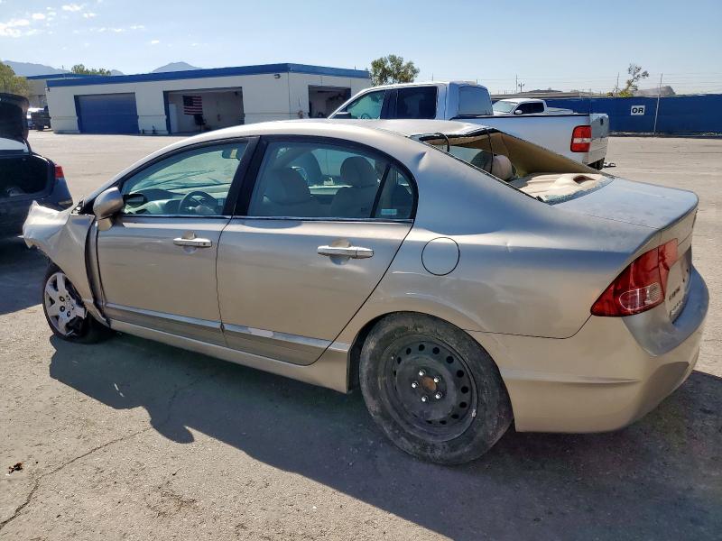 1HGFA16516L062290 - 2006 HONDA CIVIC LX BEIGE photo 2
