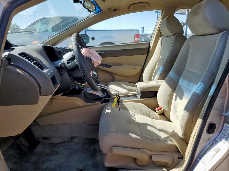 1HGFA16516L062290 - 2006 HONDA CIVIC LX BEIGE photo 7