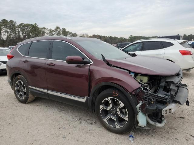 5J6RW1H92HL001069 - 2017 HONDA CR-V TOURING MAROON photo 4