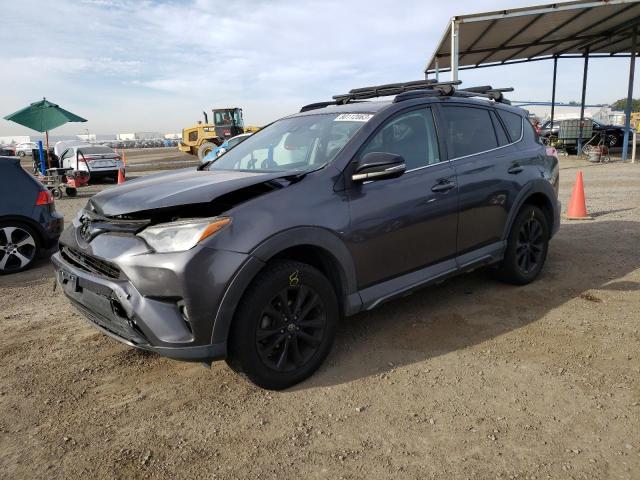 2T3WFREV4JW445646 - 2018 TOYOTA RAV4 ADVENTURE GRAY photo 1