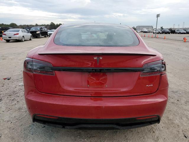 5YJSA1E69MF451668 - 2021 TESLA MODEL S წითელი ფოტო 6
