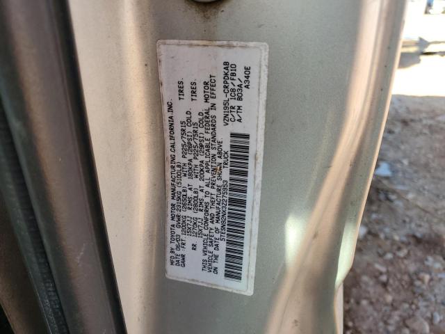 5TESN92NX3Z275953 - 2003 TOYOTA TACOMA XTRACAB PRERUNNER ვერცხლისფერი ფოტო 12