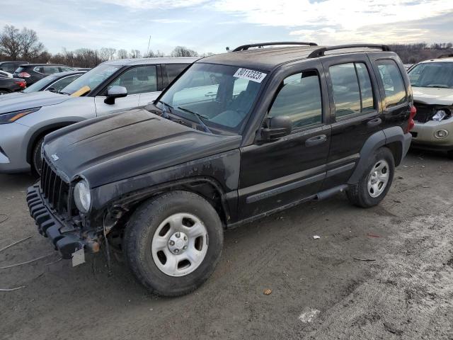 1J4GK48KX6W228447 - 2006 JEEP LIBERTY SPORT BLACK photo 1