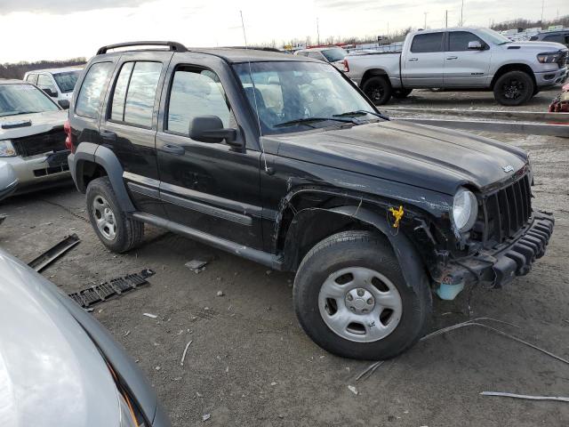 1J4GK48KX6W228447 - 2006 JEEP LIBERTY SPORT BLACK photo 4