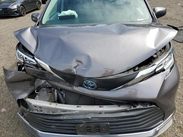 5TDYRKEC0PS143383 - 2023 TOYOTA SIENNA XLE CHARCOAL photo 12
