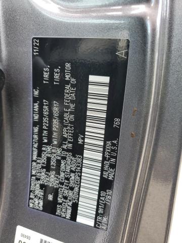 5TDYRKEC0PS143383 - 2023 TOYOTA SIENNA XLE CHARCOAL photo 13