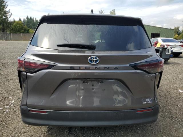 5TDYRKEC0PS143383 - 2023 TOYOTA SIENNA XLE CHARCOAL photo 6