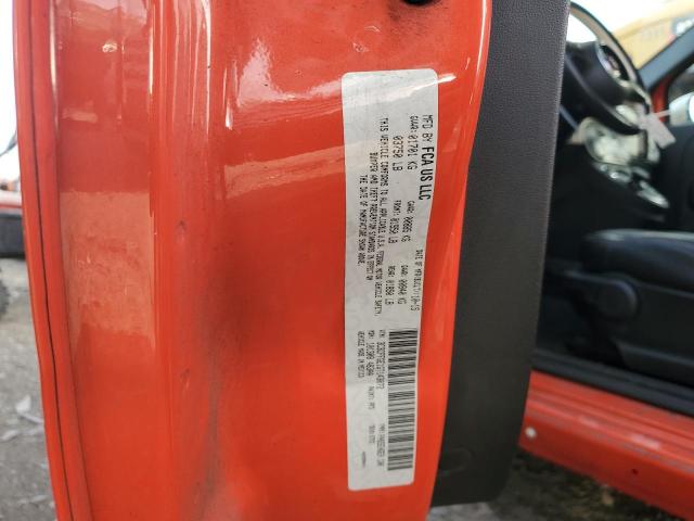 3C3CFFGE1GT143072 - 2016 FIAT 500 ELECTRIC ORANGE photo 12