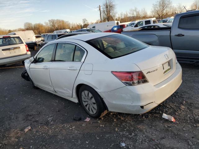 JHMCP26398C077979 - 2008 HONDA ACCORD LX WHITE photo 2