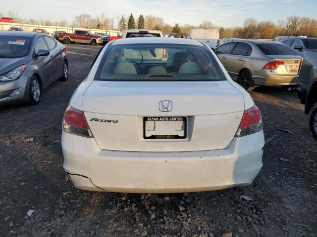 JHMCP26398C077979 - 2008 HONDA ACCORD LX WHITE photo 6