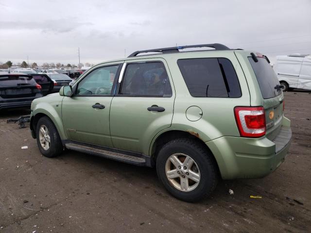 1FMCU59H98KA03935 - 2008 FORD ESCAPE HEV GREEN photo 2