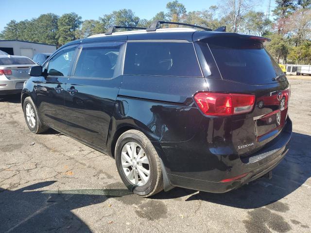 KNDMB5C12H6331328 - 2017 KIA SEDONA LX BLACK photo 2