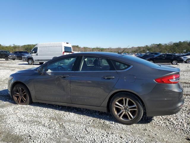 3FA6P0H73JR129378 - 2018 FORD FUSION SE GRAY photo 2