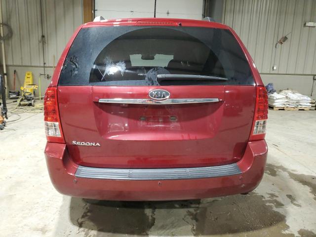 KNDMG4C72C6436542 - 2012 KIA SEDONA LX RED photo 6