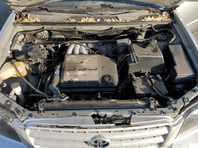 JTEGF21A810015648 - 2001 TOYOTA HIGHLANDER SILVER photo 11