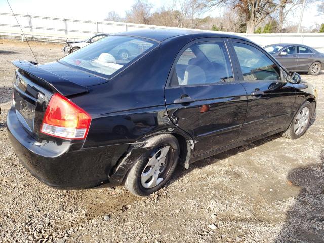 KNAFE221195614789 - 2009 KIA SPECTRA LX EX BLACK photo 3