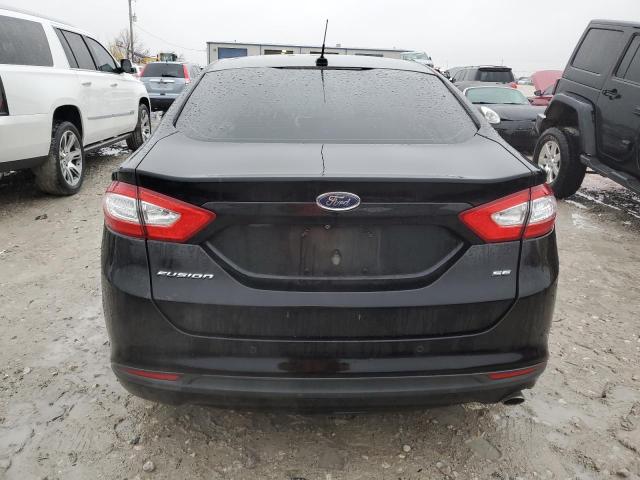 3FA6P0H79GR194180 - 2016 FORD FUSION SE BLACK photo 6