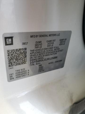 1GYS4KKJ3JR125886 - 2018 CADILLAC ESCALADE ESV PLATINUM WHITE photo 12