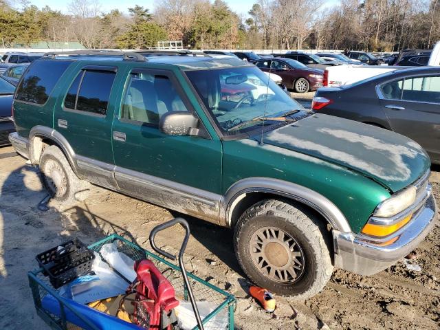 1GNDT13W0X2192556 - 1999 CHEVROLET BLAZER GREEN photo 4