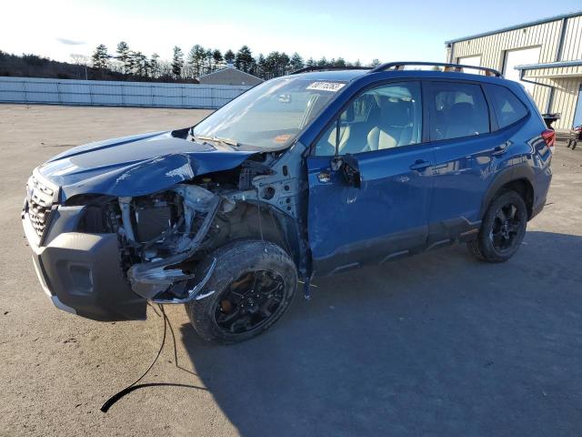 JF2SKAMC6NH401155 - 2022 SUBARU FORESTER WILDERNESS BLUE photo 1