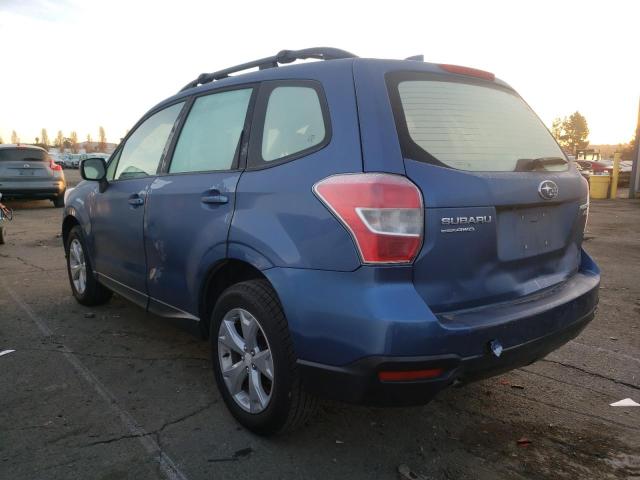 JF2SJABC7GH414408 - 2016 SUBARU FORESTER 2.5I BLUE photo 2