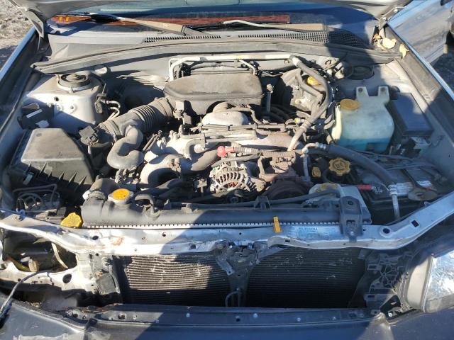 JF1SG656X5H720103 - 2005 SUBARU FORESTER 2.5XS Сріблястий фото 11