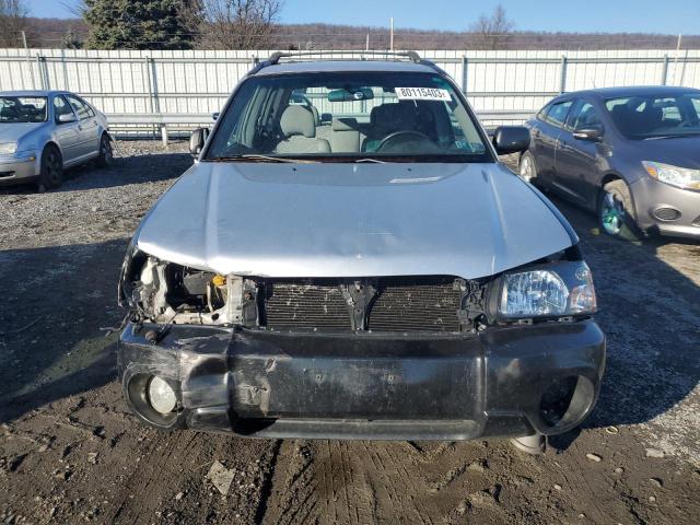 JF1SG656X5H720103 - 2005 SUBARU FORESTER 2.5XS Сріблястий фото 5