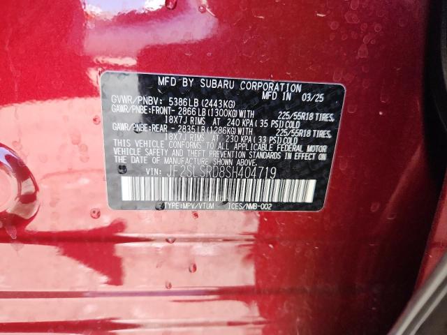 JF2SLSRD8SH404719 - 2025 SUBARU FORESTER LIMITED RED photo 14