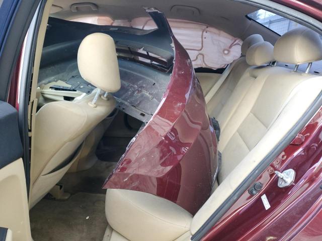 1HGCP2F4XCA043873 - 2012 HONDA ACCORD LXP MAROON photo 10