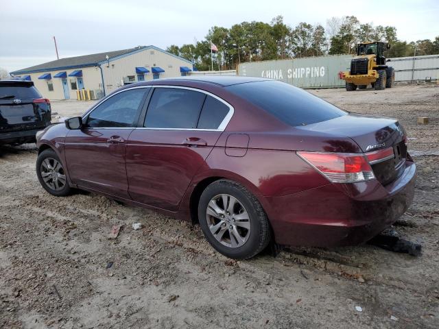 1HGCP2F4XCA043873 - 2012 HONDA ACCORD LXP MAROON photo 2