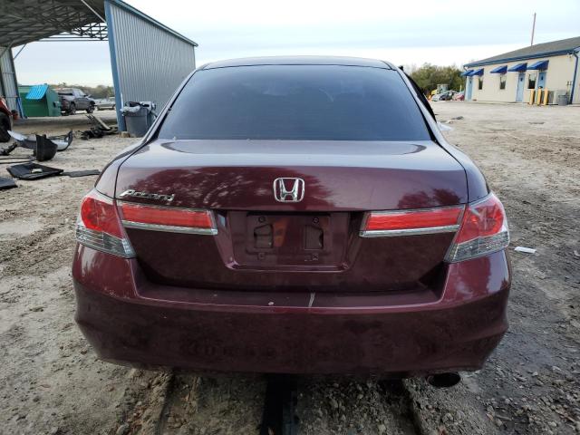 1HGCP2F4XCA043873 - 2012 HONDA ACCORD LXP MAROON photo 6