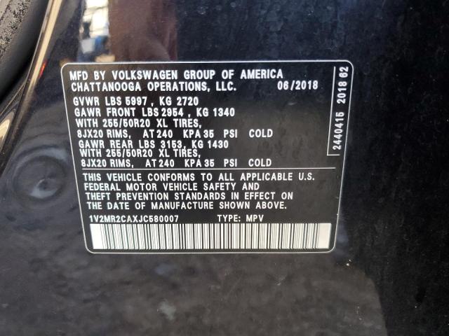 1V2MR2CAXJC580007 - 2018 VOLKSWAGEN ATLAS SEL Qara foto 14