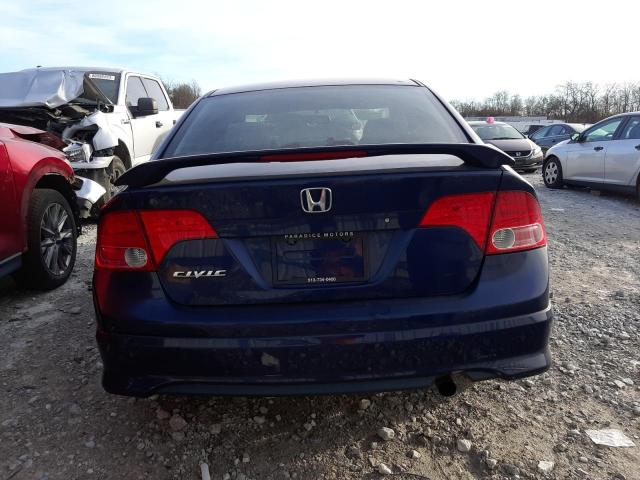 1HGFA16826L063572 - 2006 HONDA CIVIC EX BLUE photo 6