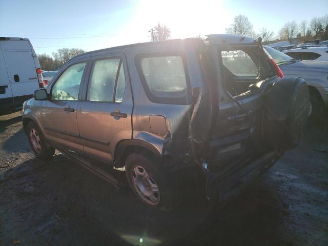 JHLRD785X5C011617 - 2005 HONDA CR-V LX GRAY photo 2