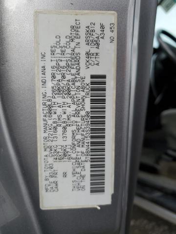 5TBBN44153S394500 - 2003 TOYOTA TUNDRA ACCESS CAB SR5 SILVER photo 12