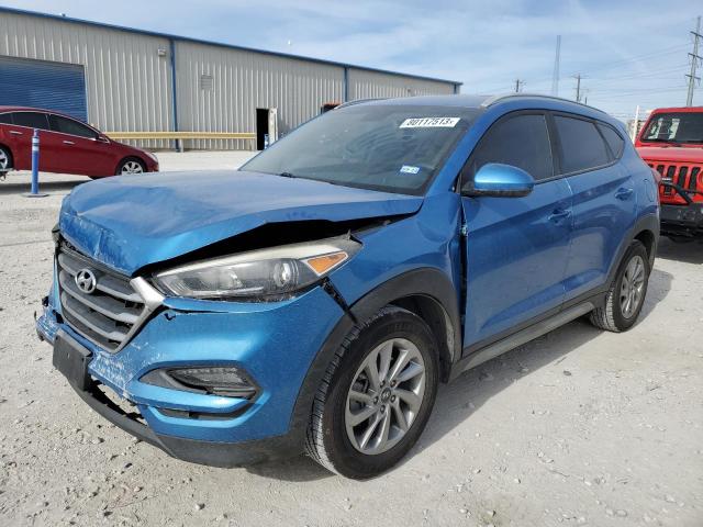 KM8J33A42JU641073 - 2018 HYUNDAI TUCSON SEL BLUE photo 1