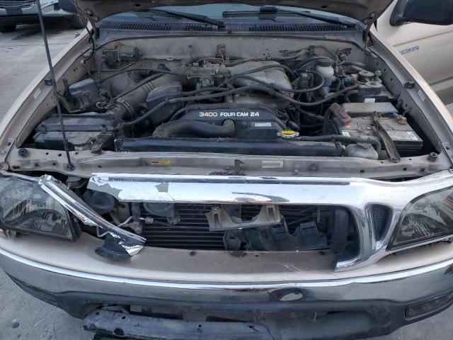 5TESN92N11Z800167 - 2001 TOYOTA TACOMA XTRACAB PRERUNNER ოქროსფერი ფოტო 11