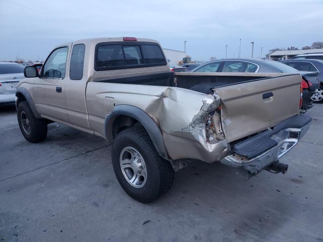 5TESN92N11Z800167 - 2001 TOYOTA TACOMA XTRACAB PRERUNNER ოქროსფერი ფოტო 2