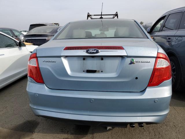 3FADP0L3XBR251085 - 2011 FORD FUSION HYBRID BLUE photo 6