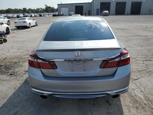1HGCR2F5XHA077855 - 2017 HONDA ACCORD SPORT SILVER photo 6