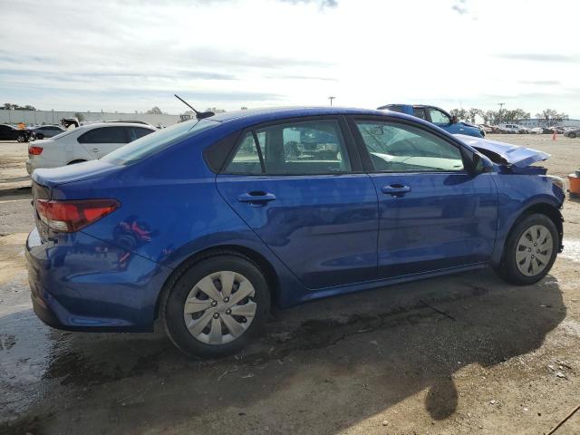 3KPA24AB4KE166943 - 2019 KIA RIO S BLUE photo 3