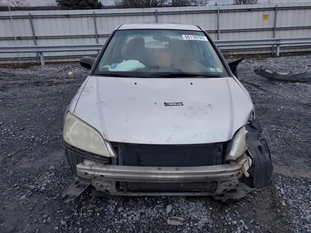 2HGES16385H617044 - 2005 HONDA CIVIC DX VP SILVER photo 5