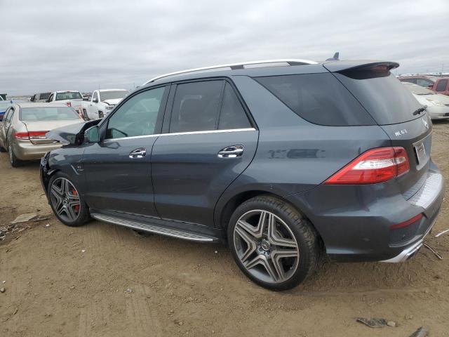 4JGDA7EB9CA053212 - 2012 MERCEDES-BENZ ML 63 AMG GRAY photo 2